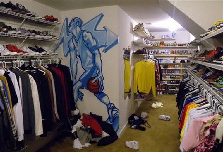 Chris Brown gives fans a peek into his walk-in closet  